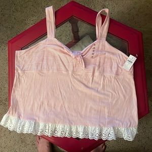 Girls justice tank top 24+ red striped nwt